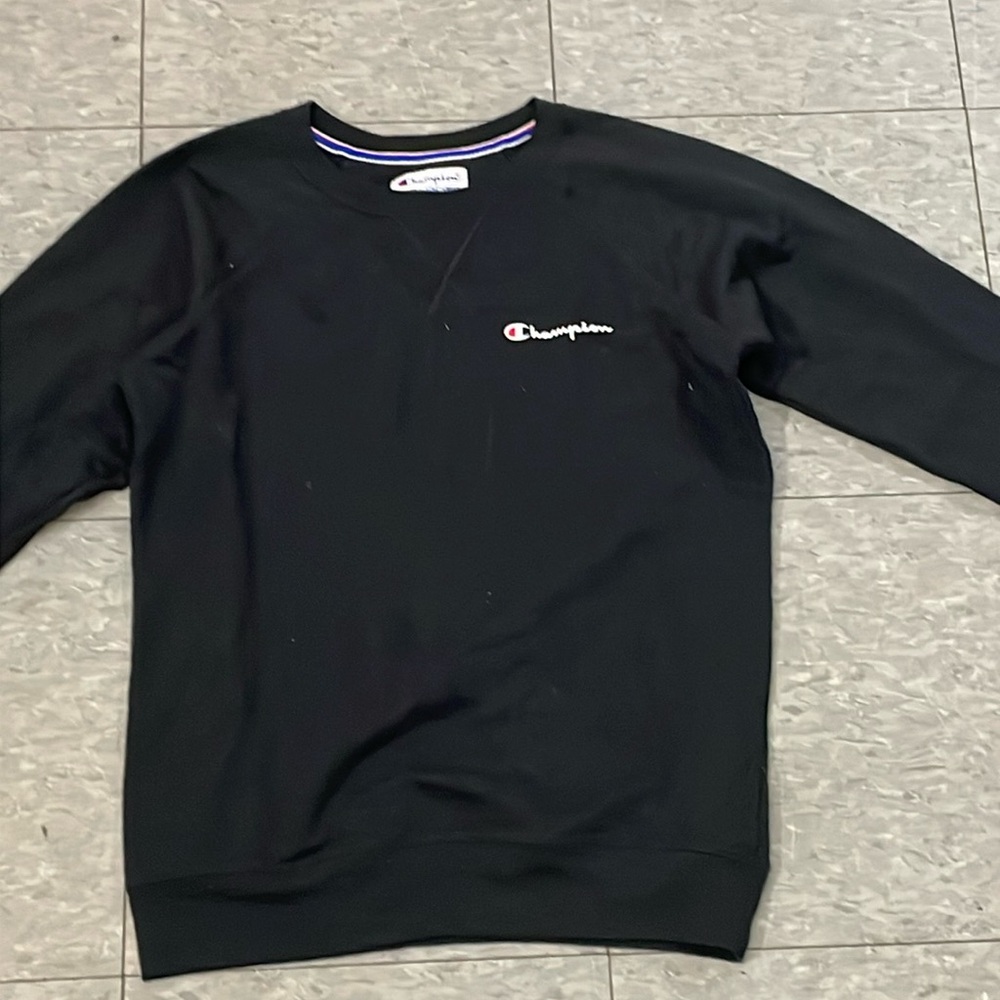 Black champion crewneck